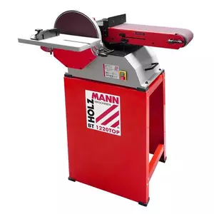 Holzmann BT1220TOP kombinerad band och skivputs KAMPANJ Kardborrefäste 250mm Ø