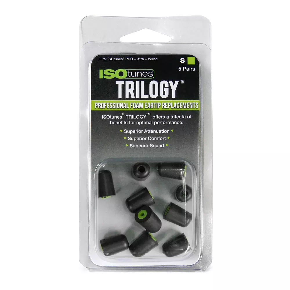 ISOTUNES Öronproppar för Pro & Xtra 5-pack Small-Grön