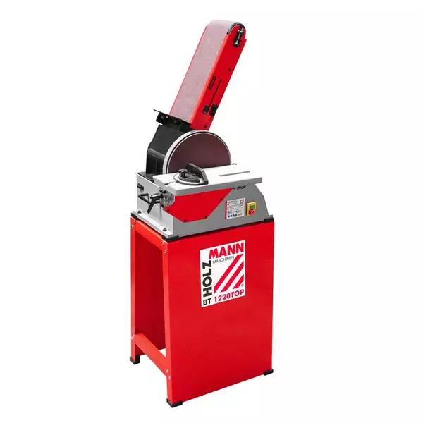 Holzmann BT1220TOP kombinerad band och skivputs KAMPANJ Kardborrefäste 250mm Ø