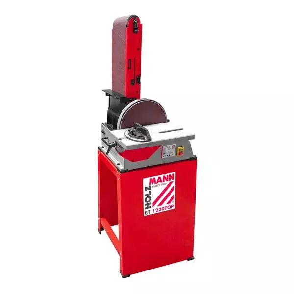 Holzmann BT1220TOP kombinerad band och skivputs KAMPANJ Kardborrefäste 250mm Ø