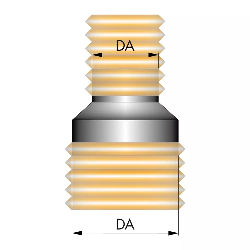 Reduktion - Snabbkoppling DA Ø 80 mm> DA Ø 50 mm