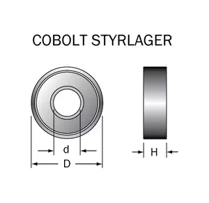 M-168X Kullager 16 x 8 x 5 mm Cobolt®