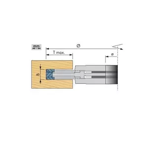 Stark Notfräs 140 x 4,0 - 7,5mm