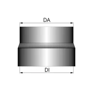 Rak snabbkoppling Ø-A 100mm / inner Ø 100mm