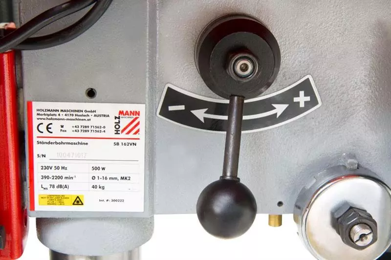 Holzmann bänkpelarborr med variator