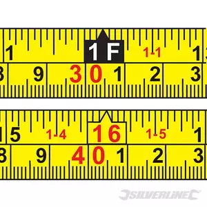 Silverline måttband 3 meter x 16 mm