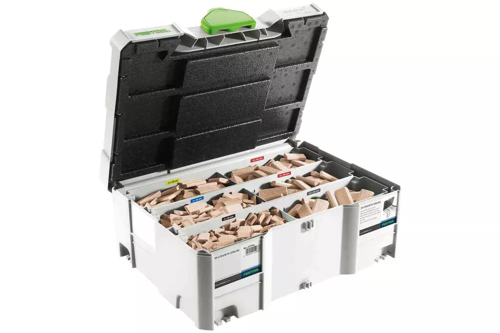 DOMINO-brickor bok, sortiment DS 4/5/6/8/10 1060 BU FESTOOL