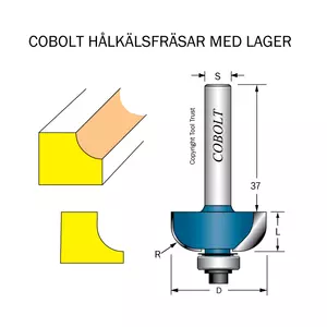 Hålkälsfräsar med styrlager
