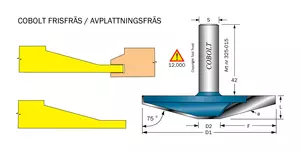 Frisfräs 75° D=80 L=14 S=12 Cobolt®