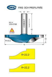 Frisfräs / Avplattningsfr D46 Cobolt®