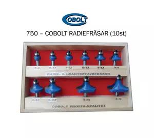 Avrundning-/Kvartstavssats Cobolt®