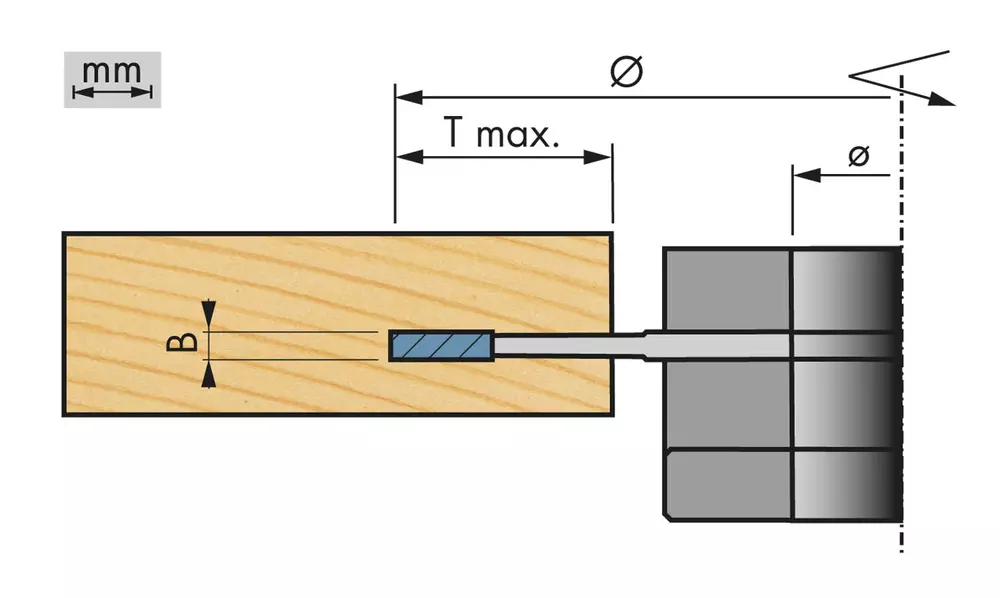 WPL HM -Notfräs Ø 140 mm x 5 mm x 30 mm ø Z 4 V 4