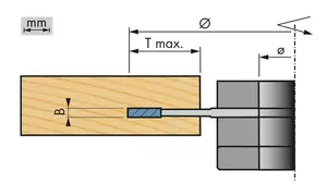 WPL HM -Notfräs Ø 140 mm x 5 mm x 30 mm ø Z 4 V 4