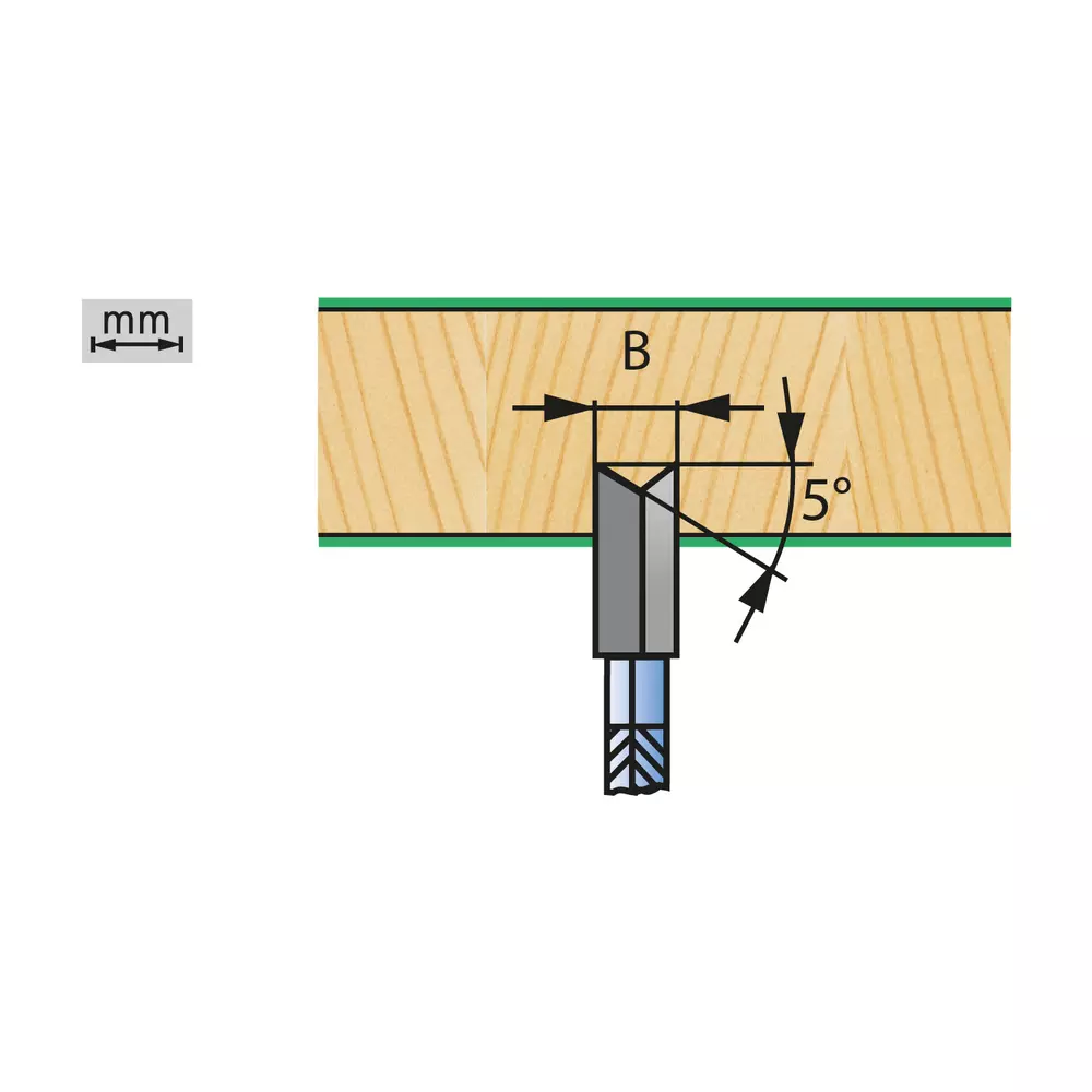 HW justerbar rits klinga Silent D 125mm B 2 8-3 6 mm d 20