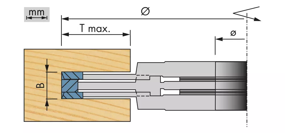 Förbättringar skär för HM-stb notfräs Ø 160 mm x 6 0 mm x 30