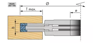 Förbättringar skär för HM-stb notfräs Ø 160 mm x 6 0 mm x 30