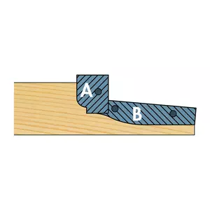 Ersättningsskär 500-04-035, YH101AAM profil A/E (par)
