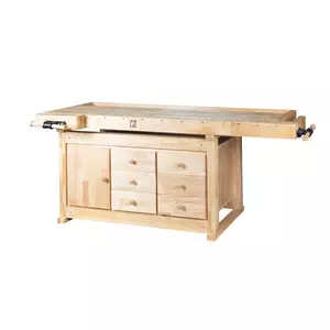 Hyvelbänk Kraftig med lådor 2100mm