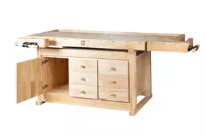 Hyvelbänk Kraftig med lådor 2100mm