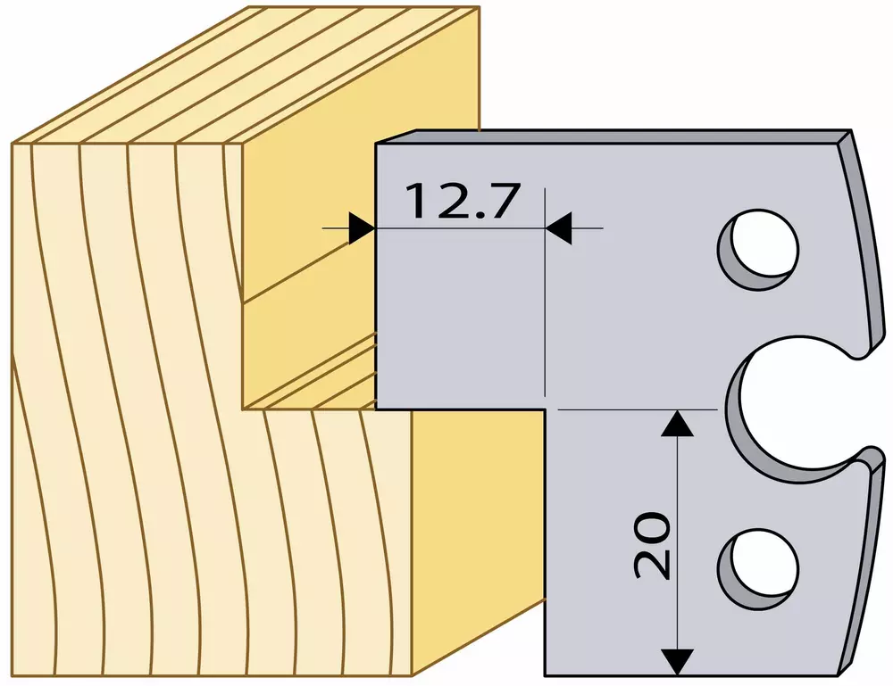 Profilstål 94401 40mm Sida TB