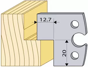 Profilstål 94401 40mm Sida TB