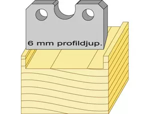 Profilstål 94236 40mm HSS 18% TB