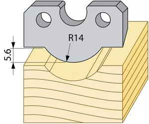Hålkälstaklist 27mm Över 40mm HSS 6% TB