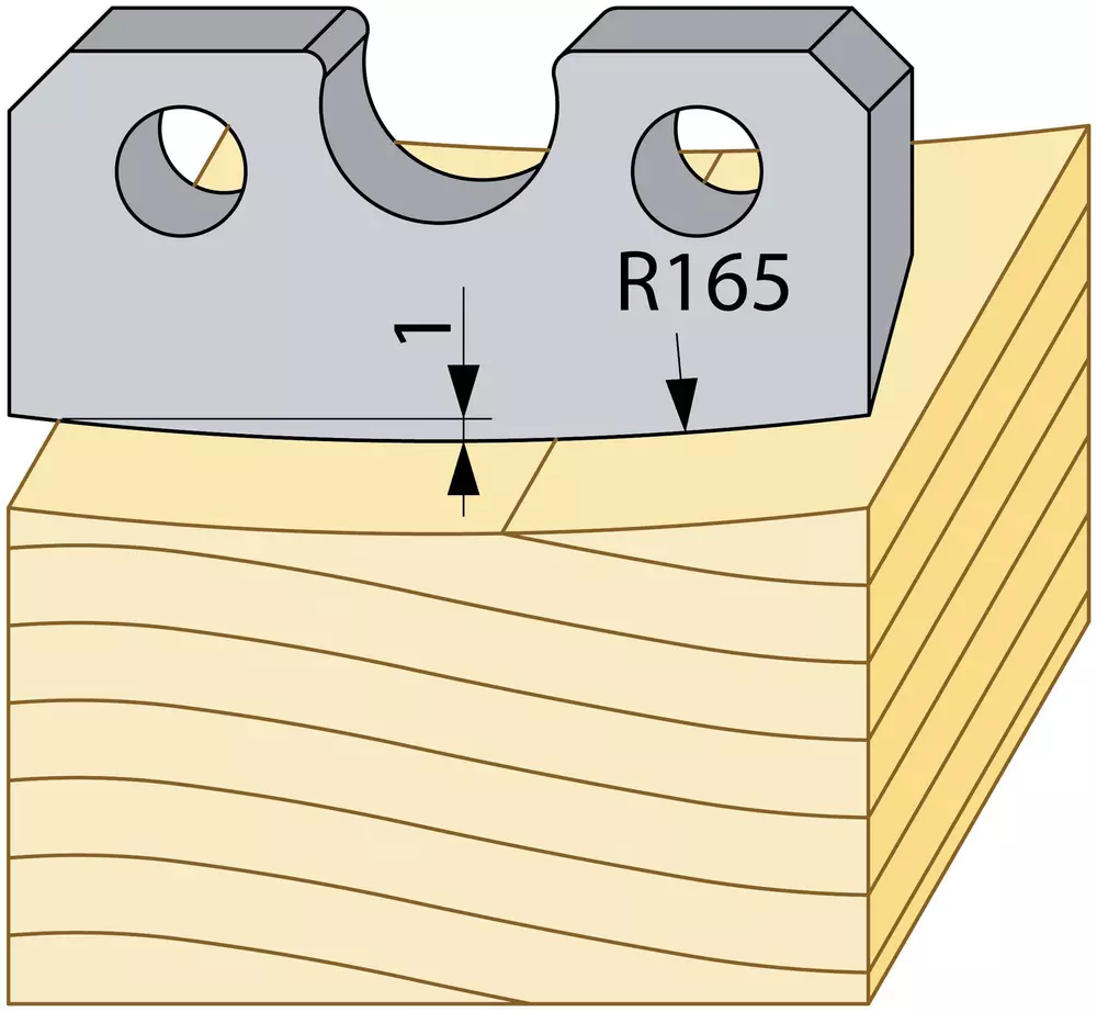 Understål R165mm TB