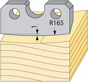 Understål R165mm TB