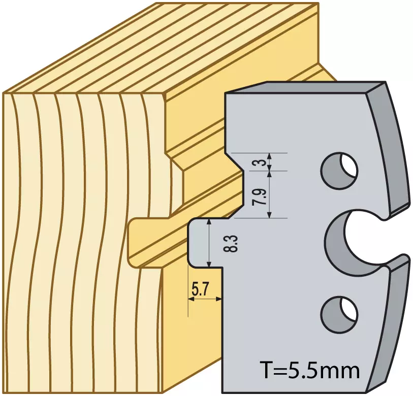 Profil 95079 50mm 5,5hss 18% TB