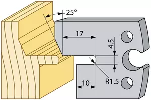 Profilstål 94681 40mm sida TB