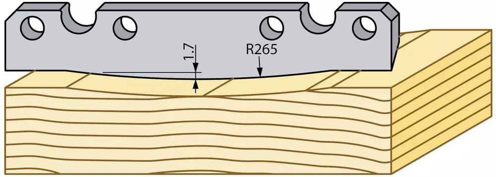 Understål R=265mm TB
