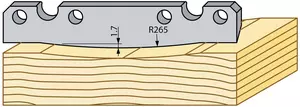 Understål R=265mm TB