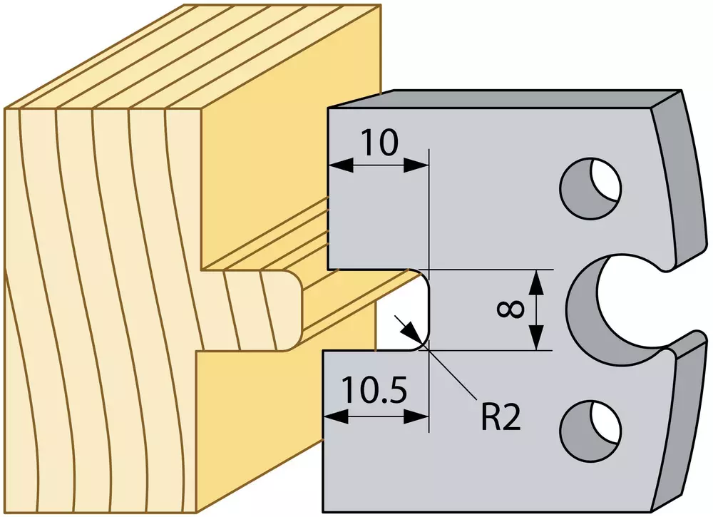 Notstål 10,5/10x8mm TB