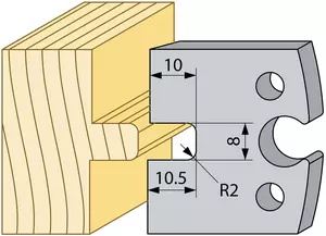 Notstål 10,5/10x8mm TB