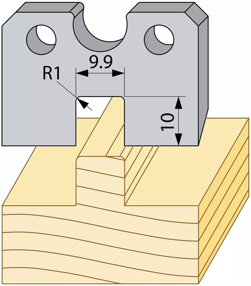 Profilstål 94781 40mm hss över TB
