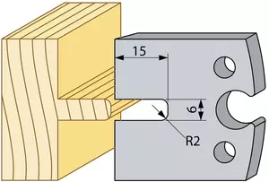 Notstål 15x6mm, 36 grader TB