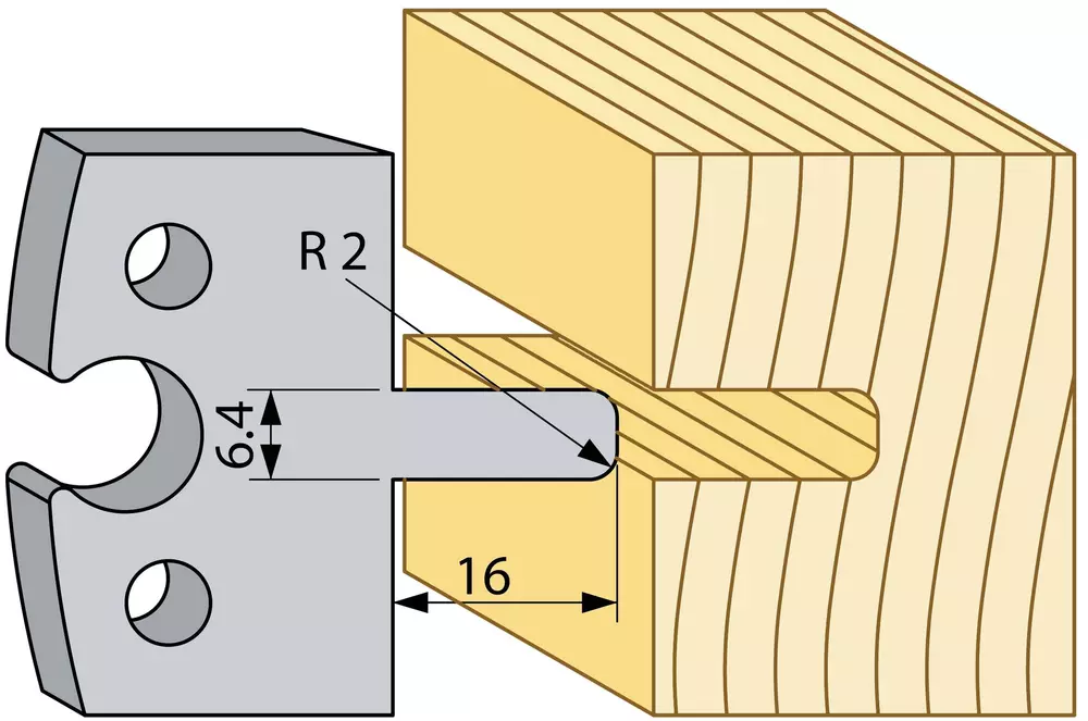 Spontstål 16x6,4mm TB