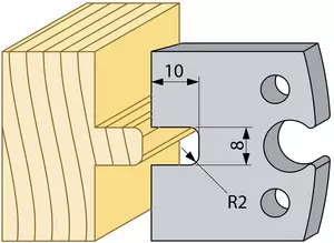 Notstål 10x8mm TB