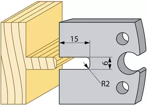 Notstål 15x6mm TB