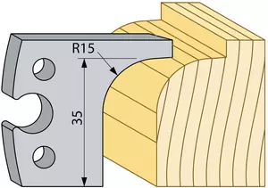 Profilstål HSS 40mm R15 TB