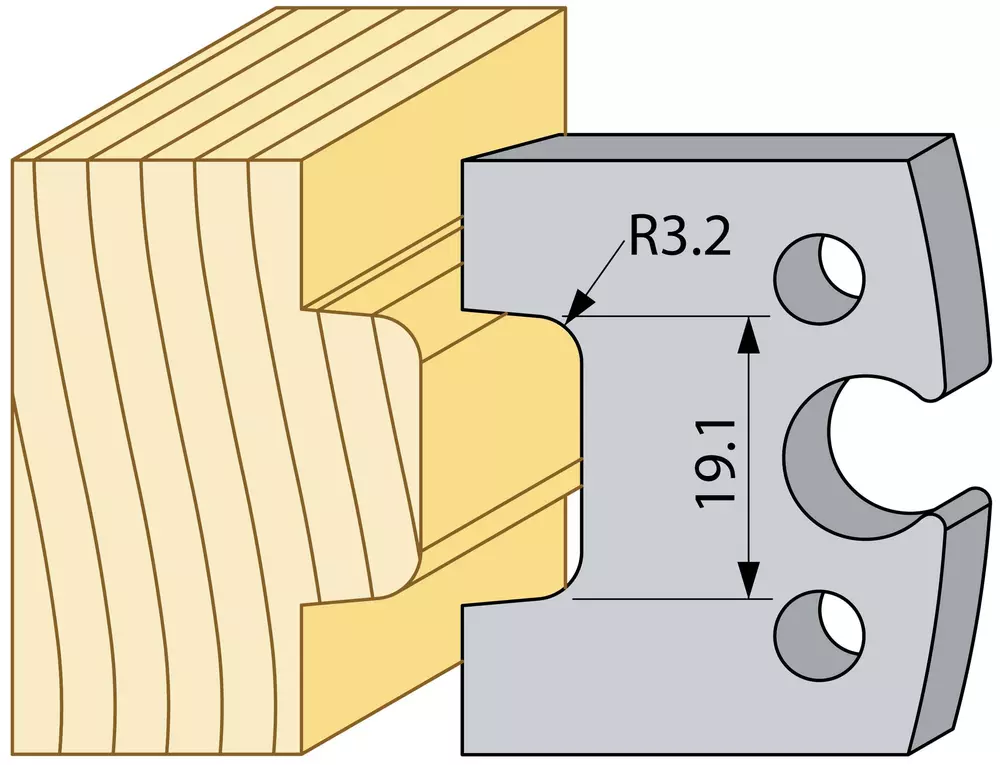 US Trall 1/8 radius X 3/4 thick