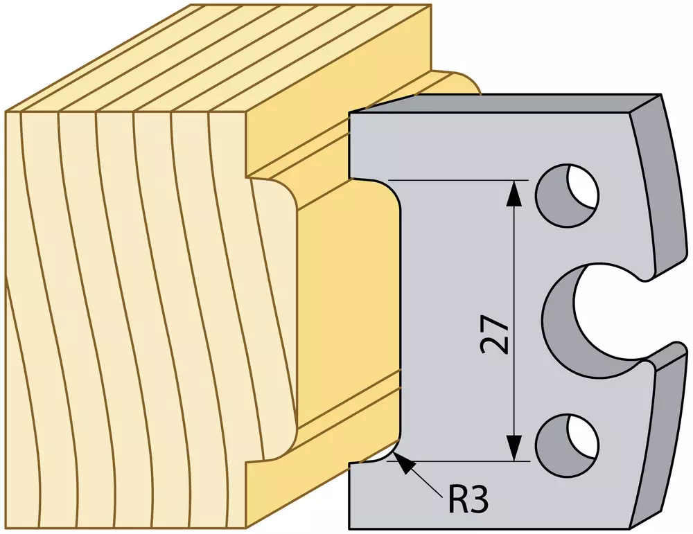 Trallstål 27mm radie 3 TB