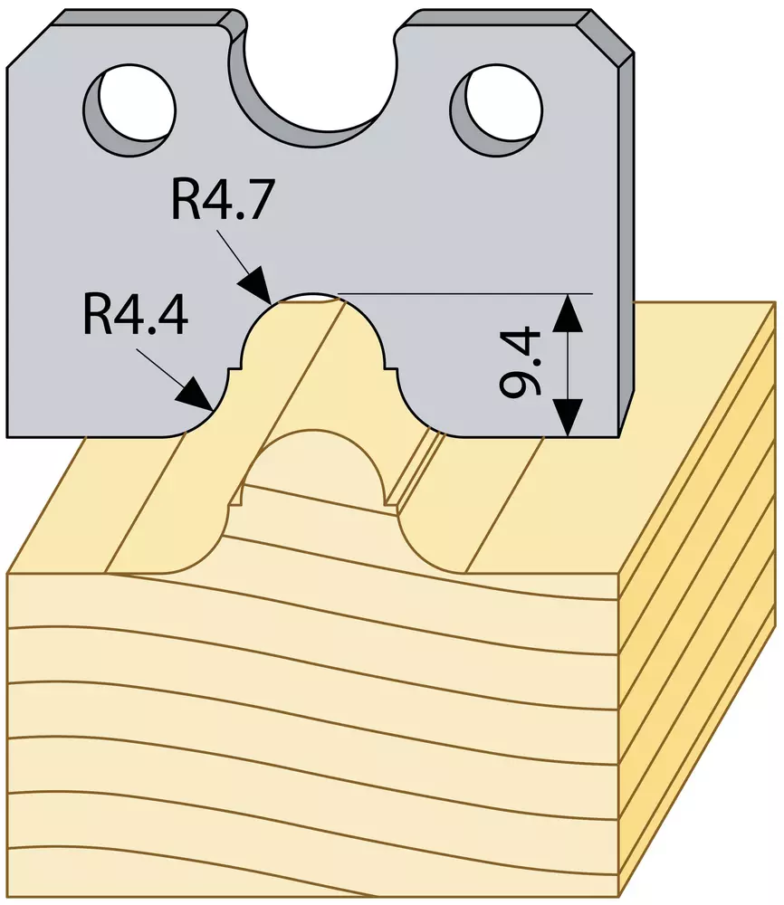 Profilstål 94468 HSS, 40mm över TB