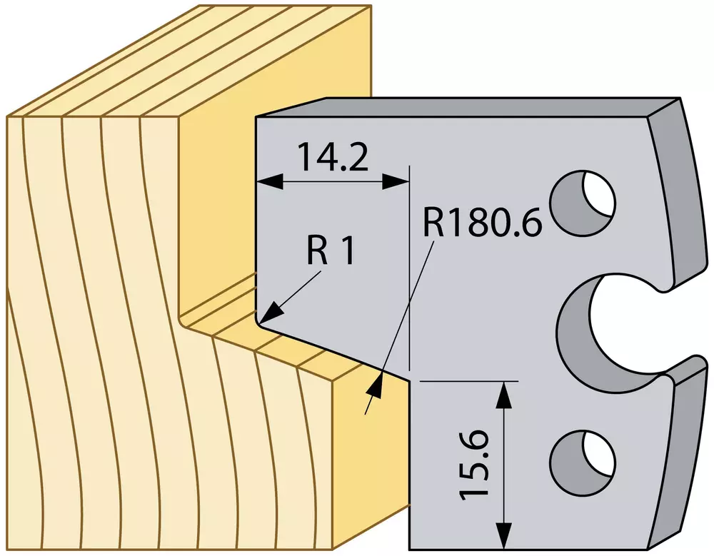 Profilstål 94481 40mm HSS sida TB316 TB