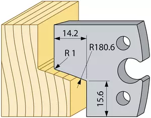 Profilstål 94481 40mm HSS sida TB316 TB