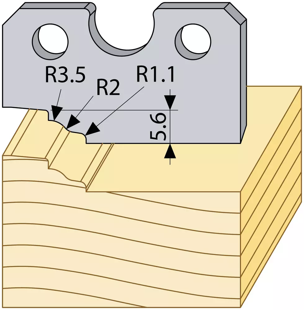 Prifilstål 94567 40mm över TB
