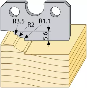 Prifilstål 94567 40mm över TB