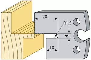 Notstål skyggepanel TB