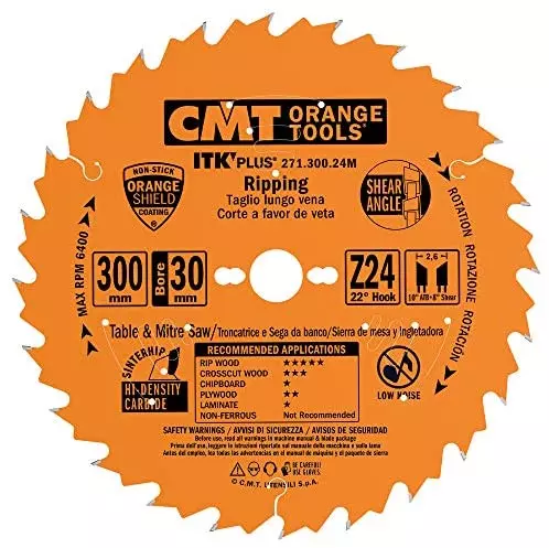 CMT ITK-Plus Klyvklinga D300 d30 Z24 K2,6 10° ATB + 8°